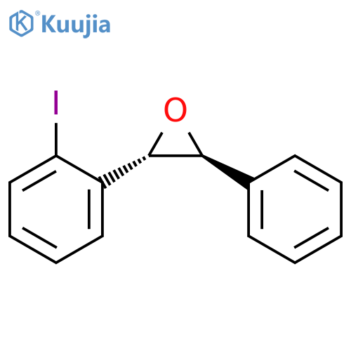 Oxirane, 2-(2-iodophenyl)-3-phenyl-, trans- structure