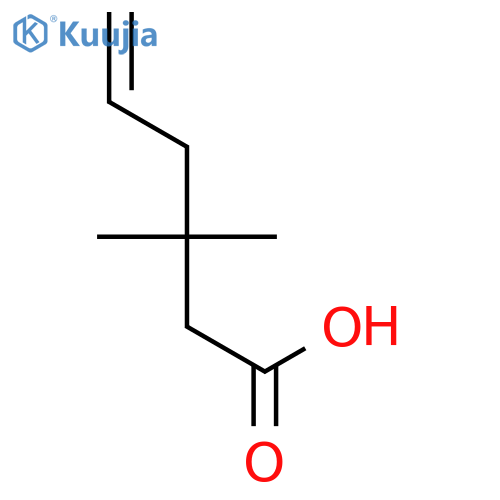 3,3-dimethylhex-5-enoic acid structure