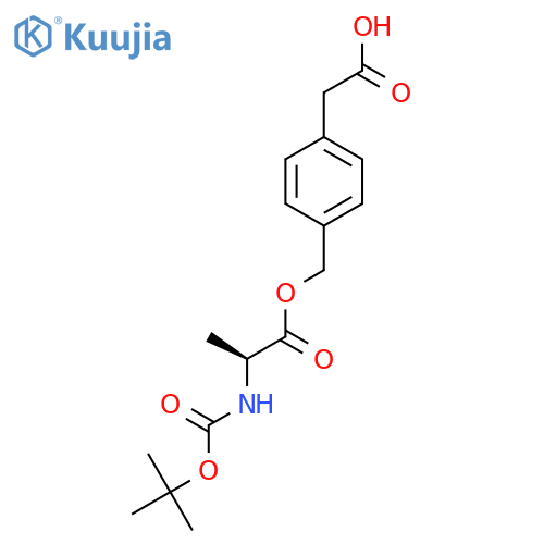 Bocalanyl-4-(oxymethyl)-phenylacetic acid structure