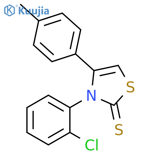 2(3H)-Thiazolethione, 3-(2-chlorophenyl)-4-(4-methylphenyl)- structure