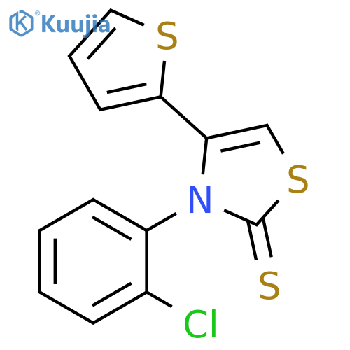 2(3H)-Thiazolethione, 3-(2-chlorophenyl)-4-(2-thienyl)- structure