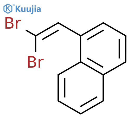 NAPHTHALENE, 1-(2,2-DIBROMOETHENYL)- structure