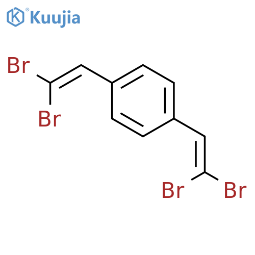 Benzene, 1,4-bis(2,2-dibromoethenyl)- structure