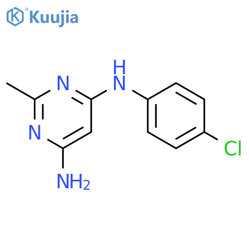 N4-(4-chlorophenyl)-2-methylpyrimidine-4,6-diamine structure