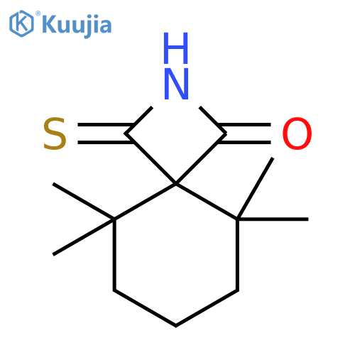 2-AZASPIRO[3.5]NONAN-1-ONE, 5,5,9,9-TETRAMETHYL-3-THIOXO- structure