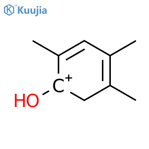 Cyclohexadienylium, 1-hydroxy-2,4,5-trimethyl- structure