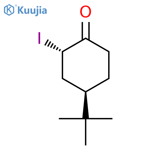 CYCLOHEXANONE, 4-(1,1-DIMETHYLETHYL)-2-IODO-, TRANS- structure
