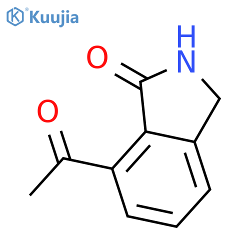 7-acetyl-2,3-dihydroisoindol-1-one structure