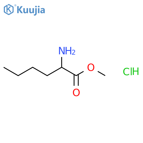 DL-Norleucine methyl ester hydrochloride structure