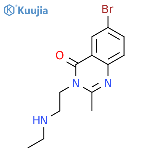 6-bromo-3-[2-(ethylamino)ethyl]-2-methylquinazolin-4(3H)-one structure