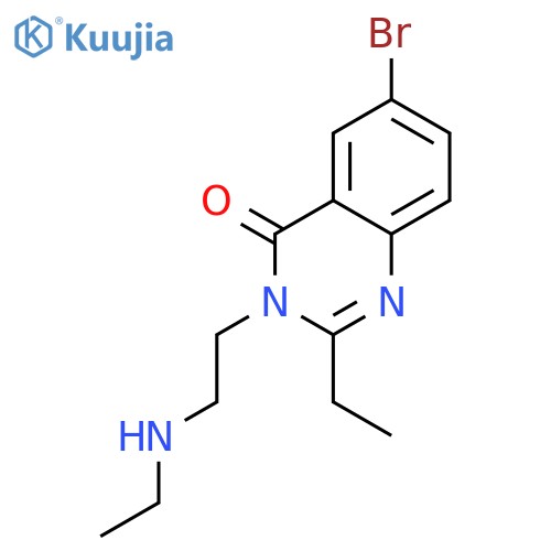 6-bromo-2-ethyl-3-[2-(ethylamino)ethyl]quinazolin-4(3H)-one structure