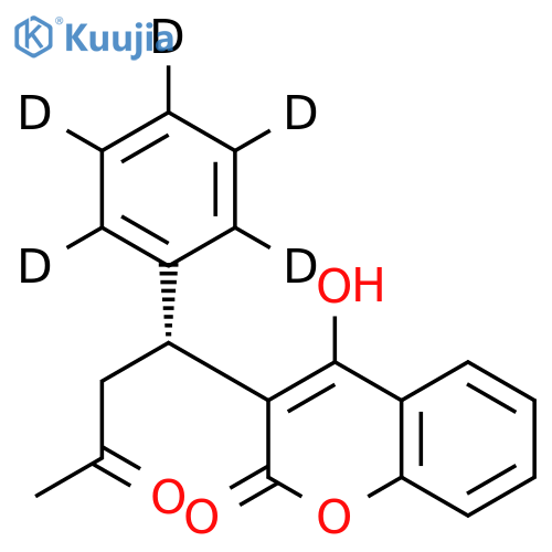R-(+)-Warfarin-d5 structure