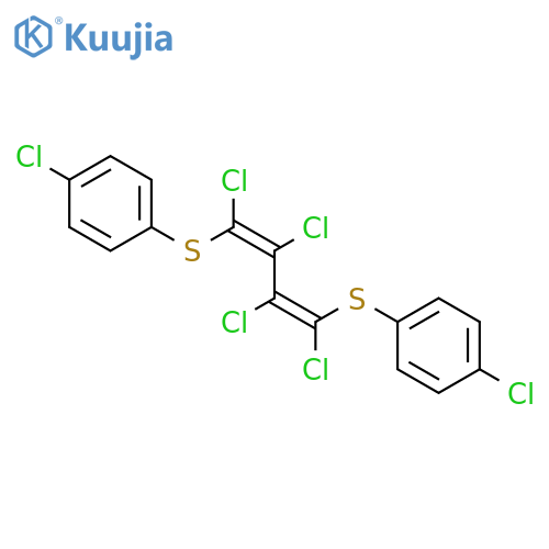 Benzene,1,1'-[(1,2,3,4-tetrachloro-1,3-butadiene-1,4-diyl)bis(thio)]bis[4-chloro- structure