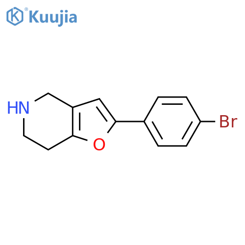 2-(4-Bromophenyl)-4,5,6,7-tetrahydrofuro[3,2-C]pyridine structure