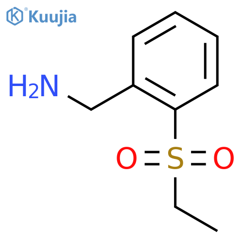 Benzenemethanamine, 2-(ethylsulfonyl)- structure