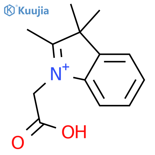 3H-INDOLIUM, 1-(CARBOXYMETHYL)-2,3,3-TRIMETHYL- structure