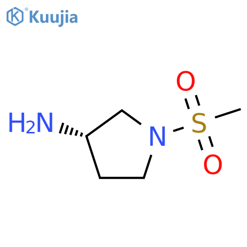(3S)-1-methanesulfonylpyrrolidin-3-amine structure