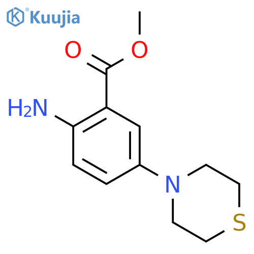 Methyl 2-amino-5-thiomorpholinobenzoate structure