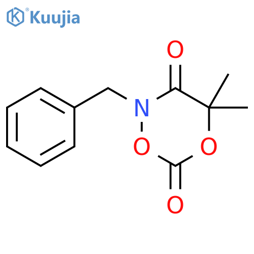 2H-1,5,2-Dioxazine-3,6(4H)-dione,4,4-dimethyl-2-(phenylmethyl)- structure