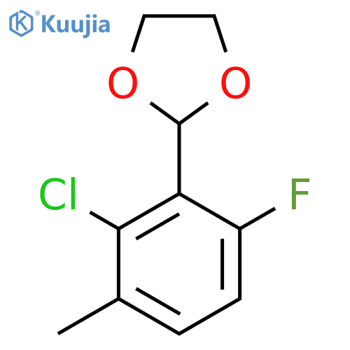 2-(2-Chloro-6-fluoro-3-methylphenyl)-1,3-dioxolane structure