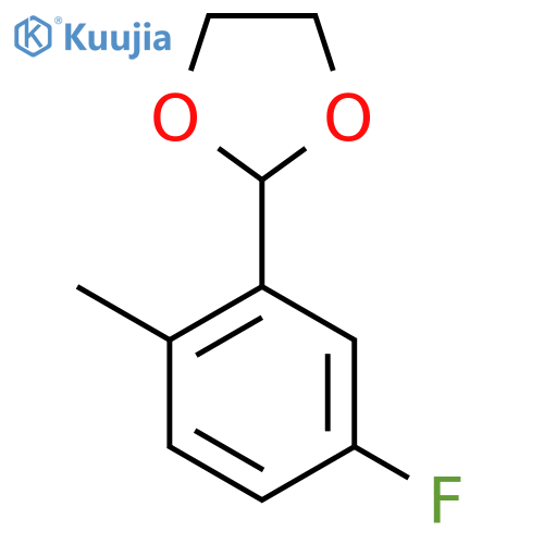 2-(5-Fluoro-2-methylphenyl)-1,3-dioxolane structure