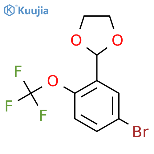 2-(5-Bromo-2-trifluoromethoxyphenyl)-1,3-dioxolane structure