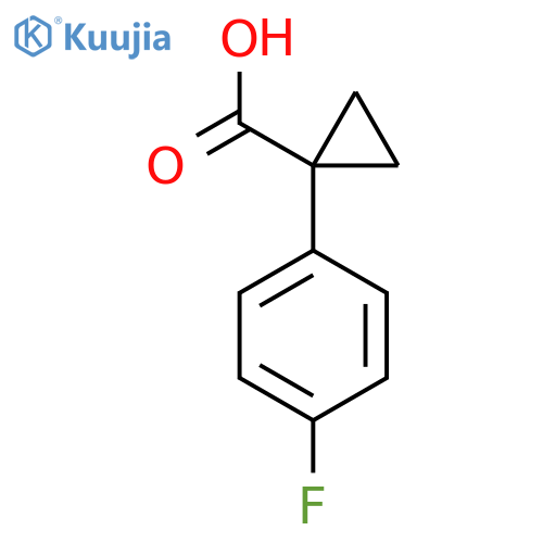 1-(4-fluorophenyl)cyclopropane-1-carboxylic acid structure