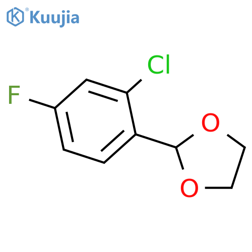 2-(2-chloro-4-fluorophenyl)-1,3-dioxolane structure