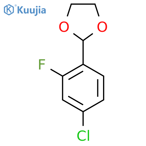 2-(4-Chloro-2-fluorophenyl)-1,3-dioxolane structure