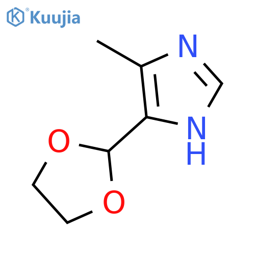 1H-Imidazole,5-(1,3-dioxolan-2-yl)-4-methyl- structure