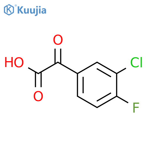 2-(3-chloro-4-fluorophenyl)-2-oxoacetic acid structure