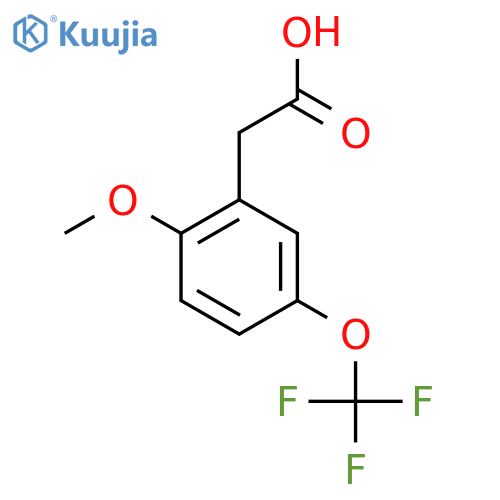 2-Methoxy-5-(trifluoromethoxy)phenylacetic acid structure