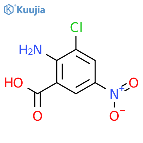 Benzoic acid,2-amino-3-chloro-5-nitro- structure