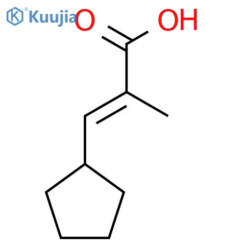 (E)-3-Cyclopentyl-2-methylacrylic acid structure