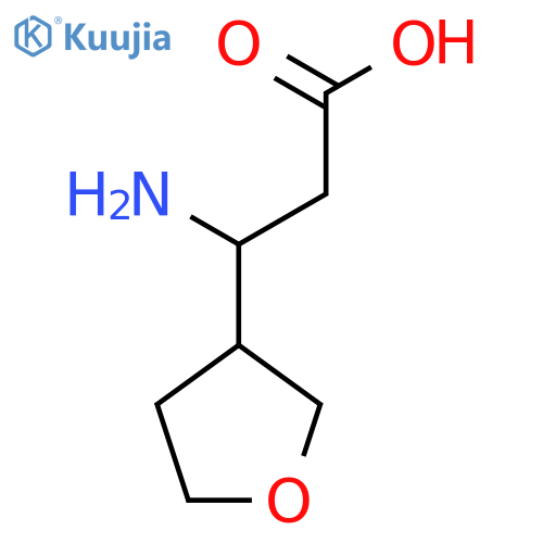 3-Amino-3-(oxolan-3-yl)propanoic Acid structure