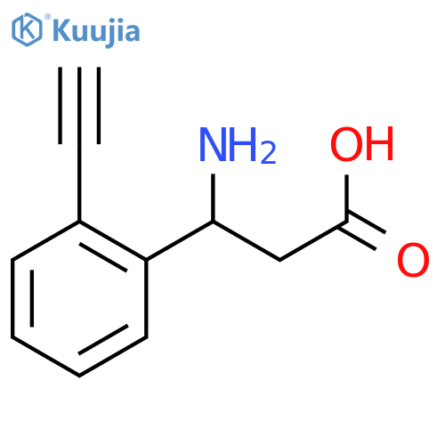 3-Amino-3-(2-ethynylphenyl)propanoic acid structure