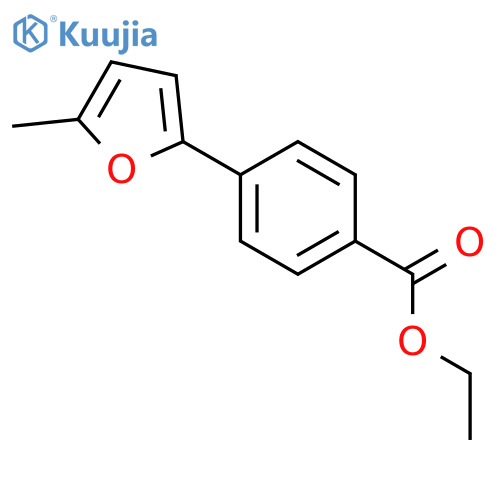 Benzoic acid, 4-(5-methyl-2-furanyl)-, ethyl ester structure