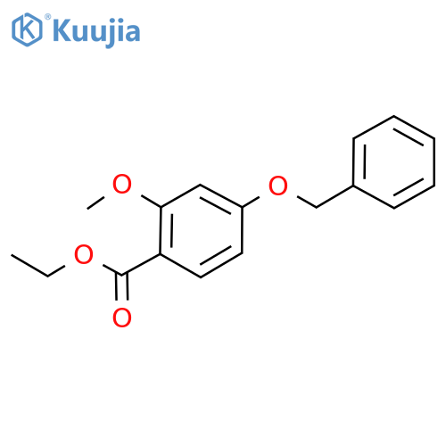 Ethyl 2-methoxy-4-(phenylmethoxy)benzoate structure