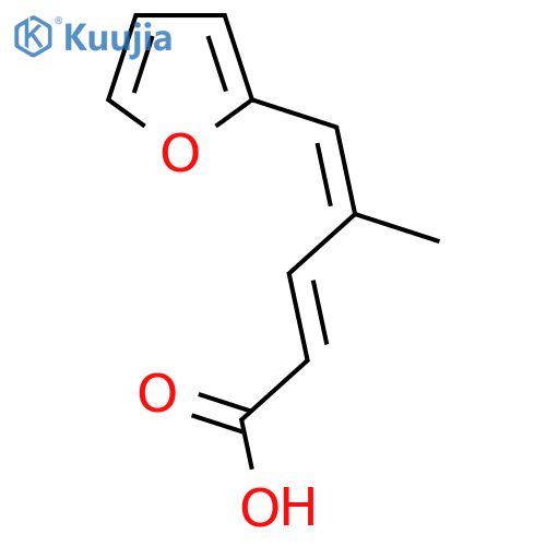 5-(furan-2-yl)-4-methylpenta-2,4-dienoic acid structure