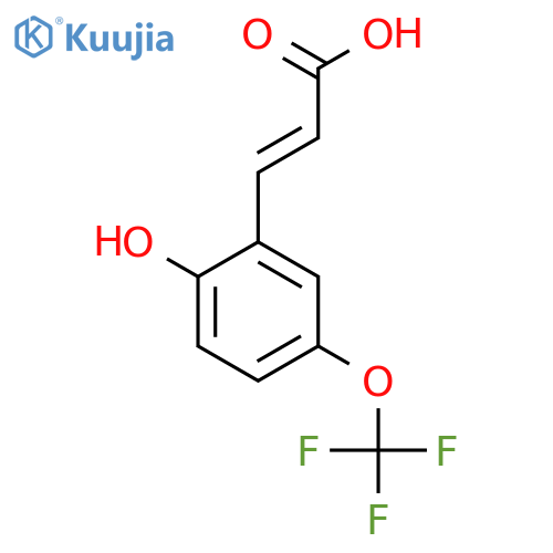 2-Hydroxy-5-(trifluoromethoxy)cinnamic acid structure