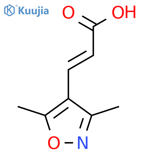 (2E)-3-(3,5-Dimethylisoxazol-4-yl)acrylic acid structure