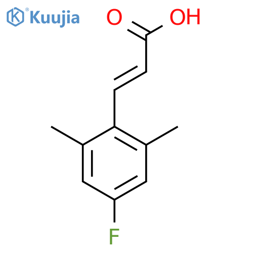 2,6-Dimethyl-4-fluorocinnamic acid structure