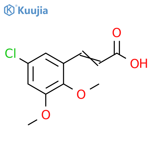 3-(5-chloro-2,3-dimethoxyphenyl)prop-2-enoic acid structure