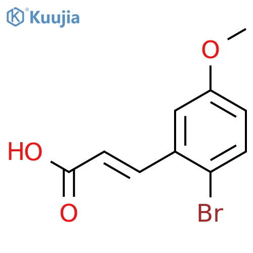 2-Propenoic acid, 3-(2-bromo-5-methoxyphenyl)- structure