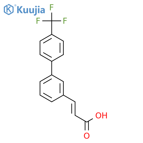 2-PROPENOIC ACID, 3-[4'-(TRIFLUOROMETHYL)[1,1'-BIPHENYL]-3-YL]- structure