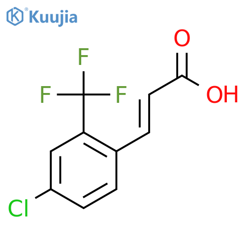 4-Chloro-2-(trifluoromethyl)cinnamic acid structure