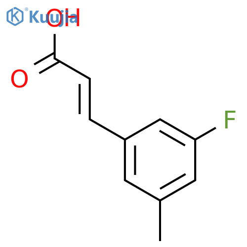 3-(3-fluoro-5-methylphenyl)prop-2-enoic acid structure