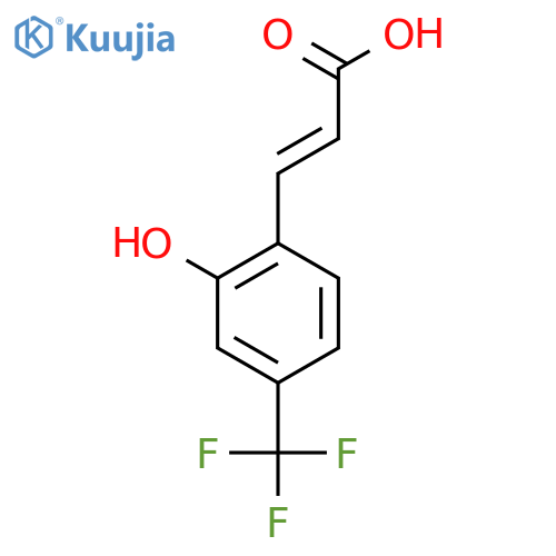 2-Hydroxy-4-(trifluoromethyl)cinnamic acid structure