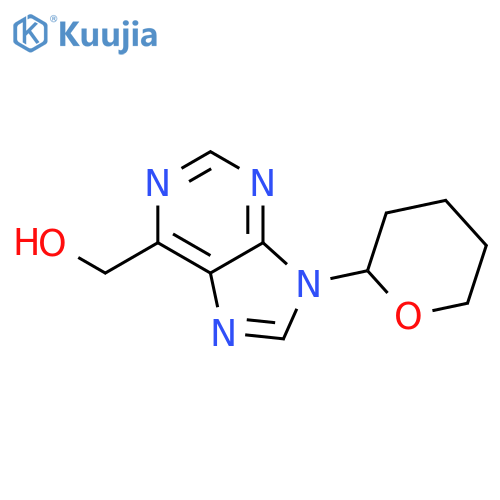 [9-(oxan-2-yl)-9H-purin-6-yl]methanol structure