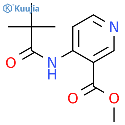 Methyl 4-(2,2,2-trimethylacetamido)nicotinate structure
